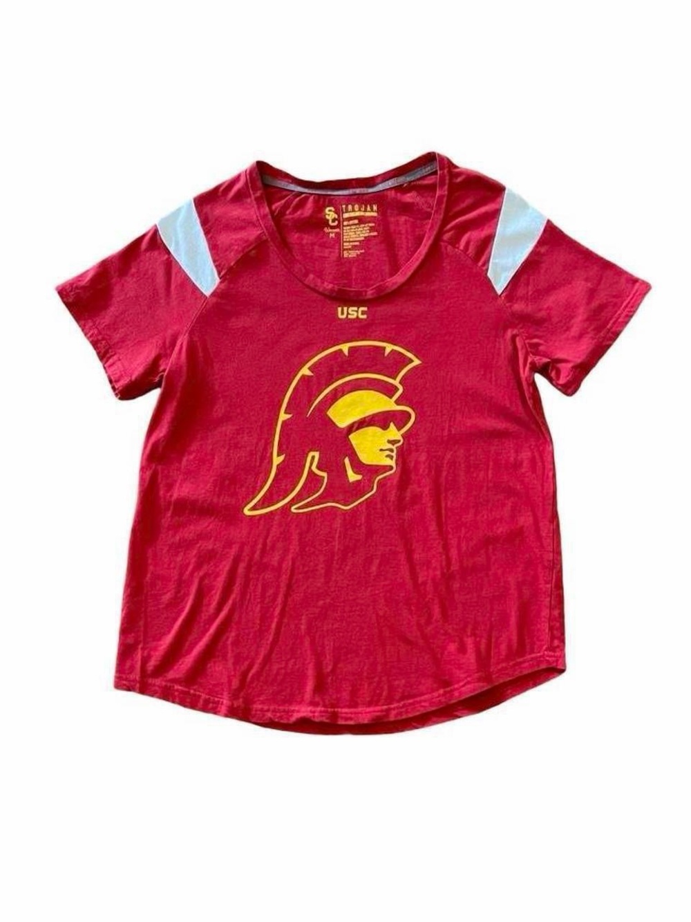 USC Trojans Red Varsity Stripe Tee M